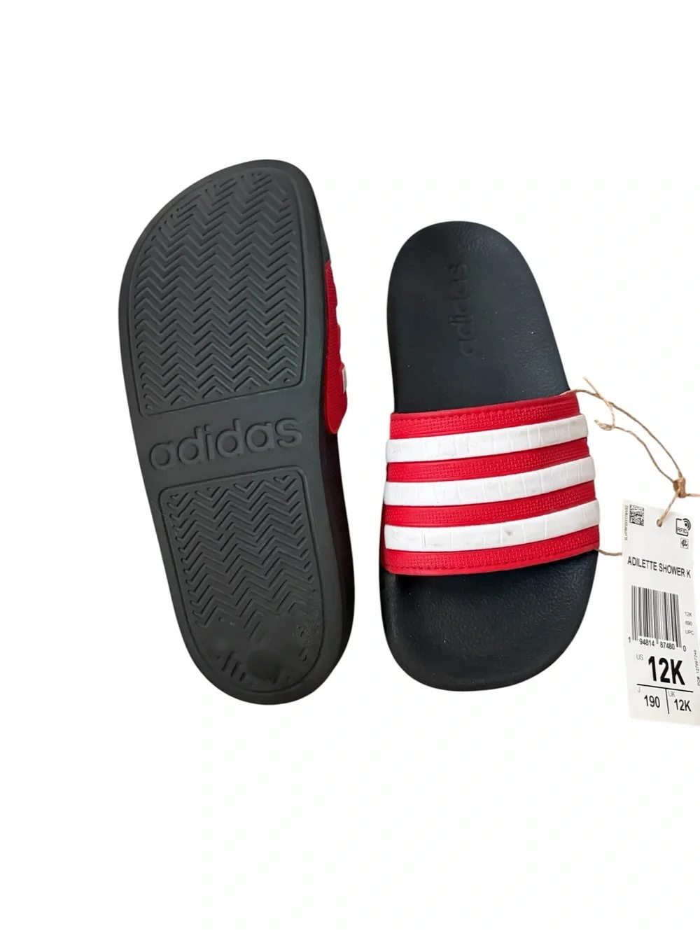 Adidas unisex-child ADILETTE SHOWER K Slide Sandal size 12K